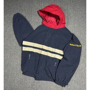 Vintage Nautica Jacket Mens L Reversible Colorblock 90s Y2K